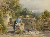 Francis William Topham, Feeding the Chickens