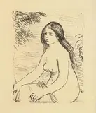 Femme nue assise by Pierre-Auguste Renoir, c.1906, lithograph, sold Nov 2020