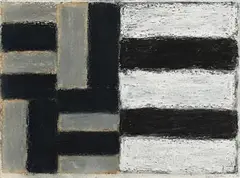 Sean Scully, 9.2.89, pastel on paper