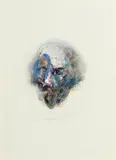 Study Towards an Image of Shakespeare (1982) (Opus W598) by Louis le Brocquy, watercolour, sold Oct 2020