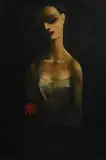 Daniel O'Neill, Girl with Flower (c.1958/62)