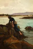 William Henry Bartlett, A Carrageen Moss Gatherer, 1910, oil on canvas