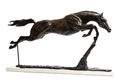 Siobhan Bulfin, Hurricane Fly, 2016, unique bronze on marble base