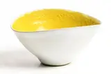 Lucie Rie Austrian & British, Bowl with Yellow Interior, unique ceramic