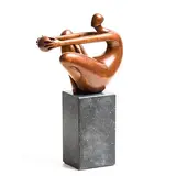 Ana Duncan, Study for Gravity, bronze on granite base - number 1 from an edition of 8