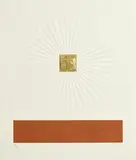Patrick Scott, Untitled, 2009, intaglio, embossing, carborundum and hand applied 23.5 carat gold leaf - numbered 50 from an edition of 75
