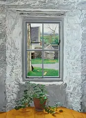 Carey Clarke, Farmhouse Window, 1999, oil on canvas