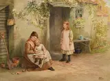 Samuel McCloy, Story Time, watercolour