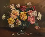 Ann Primrose Jury, Vase of Roses