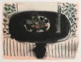 Neil Shawcross, Still Life on Tabletop, 1989, mixed media on paper