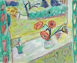 Morning Window - Physicianstown by Tony O'Malley, 1985, oil on paper, sold Sep 2020