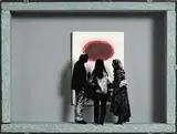 Robert Ballagh, Three People Looking at an Adolph Gottlieb, 1974, mixed media