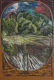 Brian Bourke Hrha Irish, Head in Landscape No.2, 1970, oil on canvas