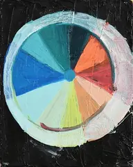 Rodchenko Blue by Diana Copperwhite, 2000, oil on canvas, sold Sep 2020