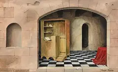Charles Oakley, The Private Room I, 1978, oil on canvas