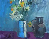 Brian Ballard, Daffodils and Jug, 2008, oil on canvas