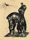 Edward Delaney, Sketch for a Bronze, 1961, mixed media on paper