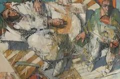 John Boyd, White Interior, 1997, mixed media on card