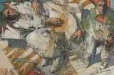 John Boyd, White Interior, 1997, mixed media on card