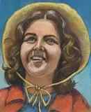 Harry Kernoff, Irish Cailin, pastel