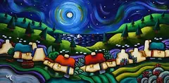 Annie Robinson, Heaven and Earth, acrylic on canvas