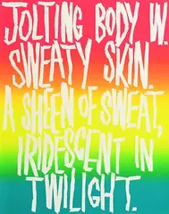 Eddie Peake, Sweat, 2016, limited edition lithograph - from an edition of 100