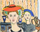 Elizabeth Cope, Self Portrait with Artist's Daughter