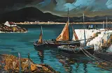 J.P. Rooney, Black Irish Fishing Boats (A Deep Green Memory)