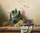 Robert Chailloux French, Still Life with Grapes