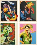 Karel Appel, From the Series Seven Summer Days, 1977, set of 4 limited edition lithographs - numbered 34 from an edition of 100