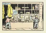 A Shop in Sailor Town by Jack Butler Yeats, hand-coloured cuala press print, sold Sep 2020