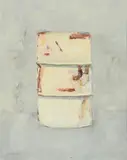 Cherith McKinstry, Rusty Oil Drum, oil on card