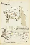 The Pavement Artist by Jack Butler Yeats, pen and watercolour, sold Jul 2020