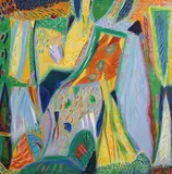 Tony O'Malley, The Garden of Orpheus (Summer), 1985, oil on board