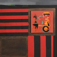 Colin Middleton, Dhu Varren Chariot, 1960, oil on board