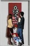Robert Ballagh, People and Roy Lichtenstein, 1974, mixed media on glass and acrylic on canvas