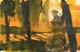 Yellow Man Study by Hughie O'Donoghue, 2008, oil on paper with photographic element, sold Jul 2020