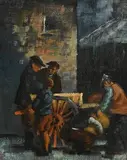 Lilian Lucy Davidson, Market Day, The Claddagh, oil on canvas