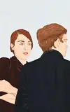 Mario Sughi, Connell and Marianne (Normal People), 2019, unique digital painting on paper mounted on board