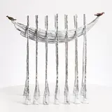 John Behan, Oar Boat with Peace Doves, 2018, unique bronze