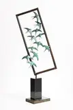 Ian Pollock, Absent Love, 2006, unique bronze on limestone base