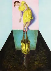 Mark (Rasher) Kavanagh, The Yellow Dress, oil on paper