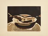 Georges Braque, Still Life With Fish (Poissons), limited edition lithograph - numbered 149 from edition of 300 - on Rives BFK paper - printed by Gallerie Maeght, Paris