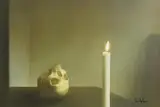 Gerhard Richter German, Schädel mit Kerze (Skull with Candle), offset lithograph printed in colours, 1995, published by The Israel Museum, Jerusalem, on smooth wove paper, with margins