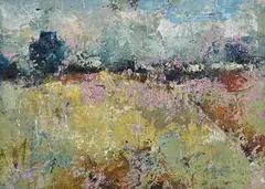 Andrew Hood, Landscape, oil on board