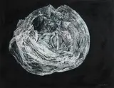 Anne Yeats, The Cloth is a Circle, Rose or Nest, oil on board