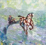 Declan O'Connor, Open Road, oil on canvas