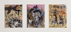 John Kingerlee, Head and Figure, 2015, limited edition lithograph - numbered 1 from an edition of 25