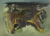 Near the Sea by Gerald Davis, 1979, oil on canvas board, sold Jul 2020