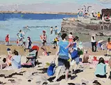 Stephen Cullen, Sunny Day in Dublin, oil on board